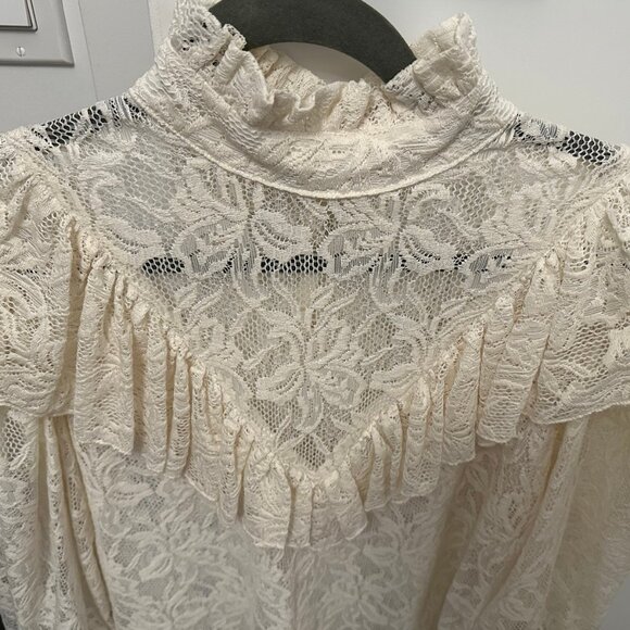 Horses Atelier - high-collar lace blouse (rare) - Picture 3 of 4
